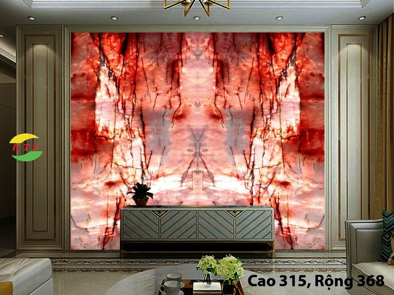 tranh đá hồng đỏ